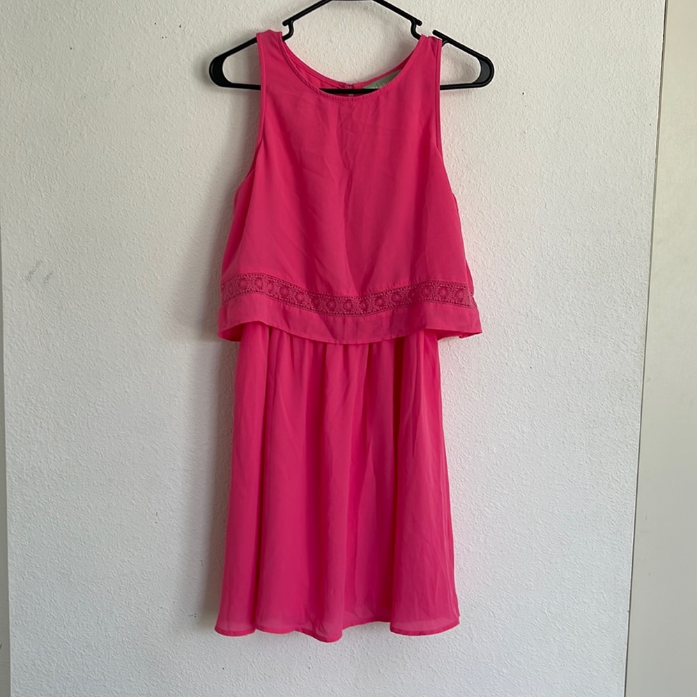 Pink short dress medium size by decree.
